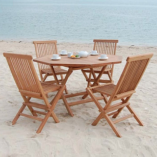 Комплект мебели из тика Lite Bergamo, садовая мебель