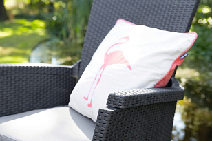 Кресло позиционное Keter Vermont графит для дачи Кресло позиционное Keter Vermont графит, садовая мебель