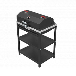 Стол-гриль Grillver с решеткой из чугуна для сада