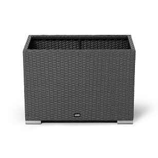 Кашпо 4SIS Лунго, цвет графит, уличное оборудование