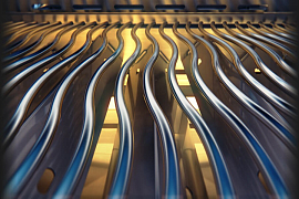 Двусторонние стальные барбекю решетки WAVE™