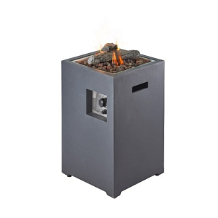 Уличный газовый камин Clifton Compact Square Slate, уличное оборудование