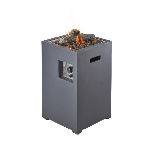 Уличный газовый камин Clifton Compact Square Slate 
