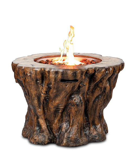 Уличный газовый стол камин Clifton Wood Trunk 