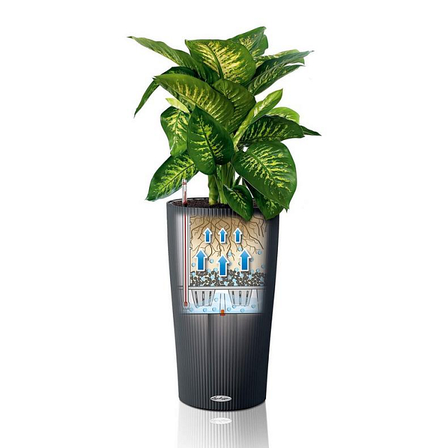 Кашпо с автополивом Lechuza Cilindro Color 32 Цвет: белый 