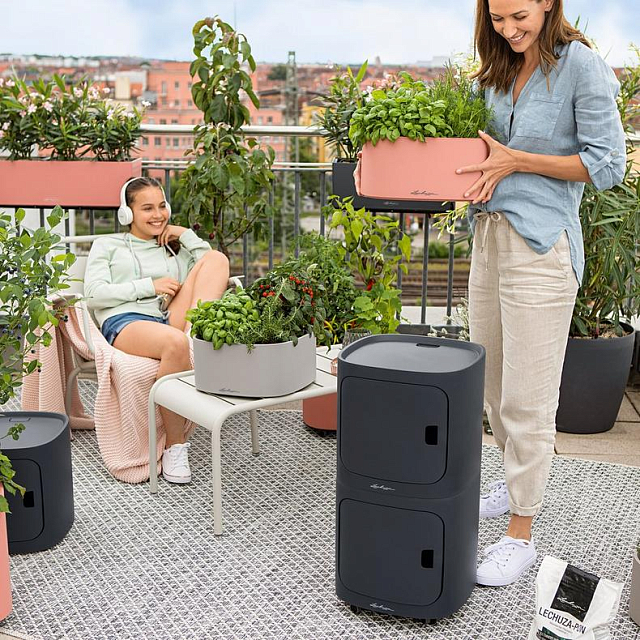 Система хранения Lechuza Pila Color 40 Цвет: светло-серый 