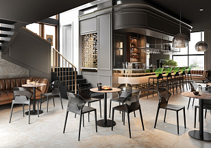 Стул Papatya Ego-S Цвет: антрацит, дымчатый, садовая мебель