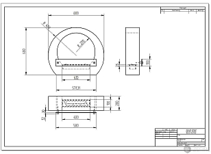 Биокамин ZeFire Barell Black, товары для загородного дома