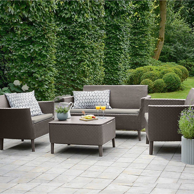 Лаунж зона Keter Salemo set капучино 