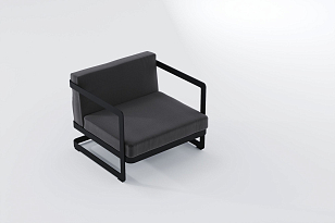 Лаунж зона Gardenini Villino Grey, садовая мебель