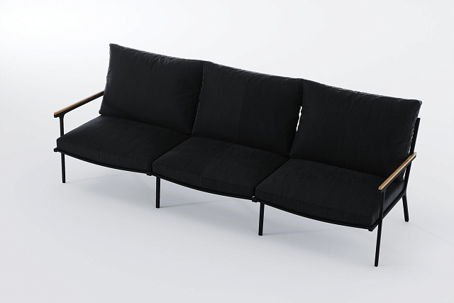 Лаунж зона Gardenini Calma Long Карбон / Антрацит 