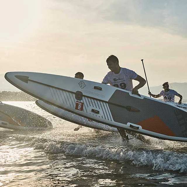 Доска SUP надувная RED PADDLE 2019 14'0"x25" ELITE RSS FFC для серфинга