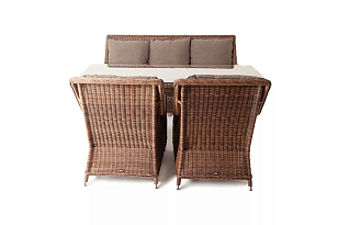 Обеденная группа 4SIS Гляссе, цвет коричневый, садовая мебель