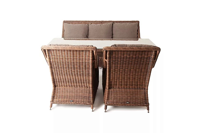 Обеденная группа 4SIS Гляссе, цвет коричневый 