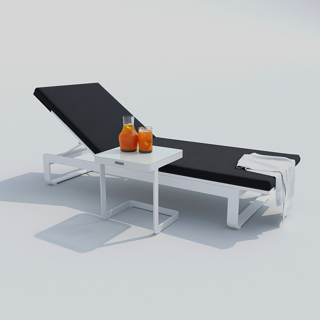 Шезлонг Ideal Patio Letto Цвет: белый, антрацит 