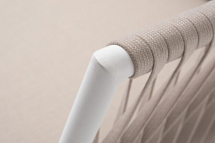 Кресло 4SIS Касабланка Цвет: белый муар, бежевый для дачи Кресло 4SIS Касабланка Цвет: белый муар, бежевый, садовая мебель