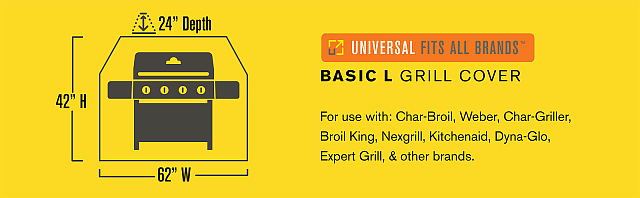 Чехол универсальный Char-Broil Basic для 3-4 гор. грилей