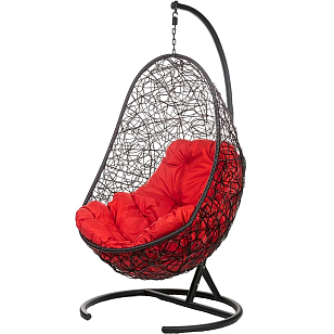 Подвесное кресло Bozollo Uovo Nero, садовая мебель