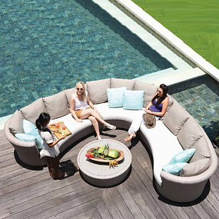 Оттоманка с подушками Skyline Design FLORENCE 22333L для дачи Оттоманка с подушками Skyline Design FLORENCE 22333L, садовая мебель