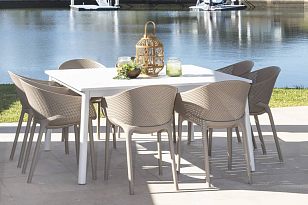 Кресло Siesta Contract Sky Цвет: бежевый для дачи Кресло Siesta Contract Sky Цвет: бежевый, садовая мебель