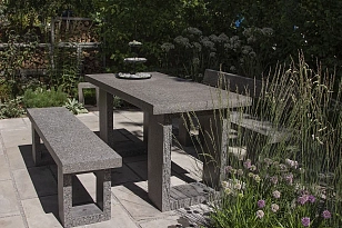 Скамья для костровой чаши Concretika 150 со спинкой для сада и загородного дома Скамья для костровой чаши Concretika 150 со спинкой, уличное оборудование