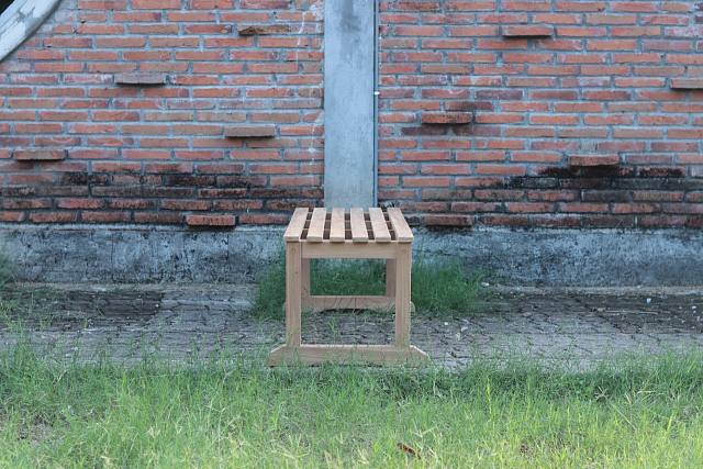 Скамейка из тика без спинки Lite Savona 