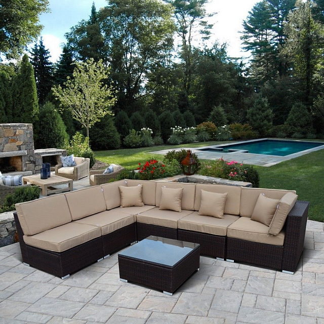 Комплект мебели из искусственного ротанга Lite Mia Brown Beige 