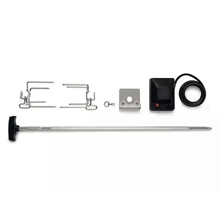 Вертел с 2-мя зажимами и электромотором для угольных грилей Napoleon PRO-3 18" & 22"