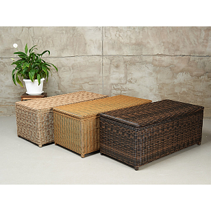 Набор из 2х сундуков Lite Karl 120 и 140 Цвет: соломенный, садовая мебель