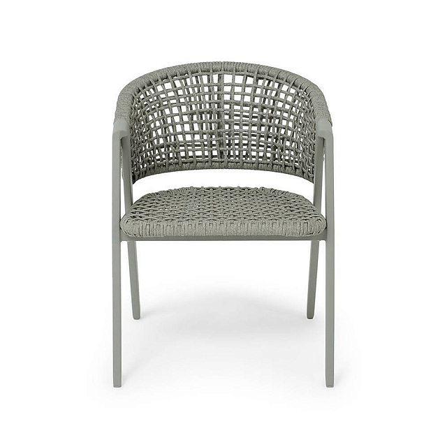 Стул 4SIS Амстердам, каркас под дерево, роуп серый, ткань серая 