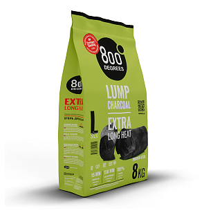 Уголь кусковой 800 DEGREES LUMP CHARCOAL, 8 КГ для приготовления пищи Уголь кусковой 800 DEGREES LUMP CHARCOAL, 8 КГ для сада