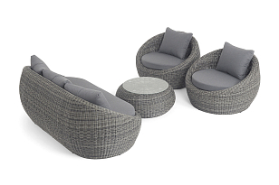 Лаун-зона 4SIS Барселона, цвет графит, садовая мебель