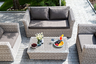 Лаунж зона 4SIS Капучино Сингл, цвет бежевый, садовая мебель