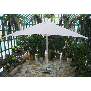 Зонт Lite Mistral 300 квадратный без волана Цвет: белый, садовая мебель