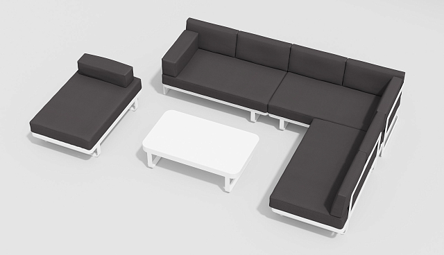 Лаунж зона Gardenini Hacienda Белый / Антрацит 