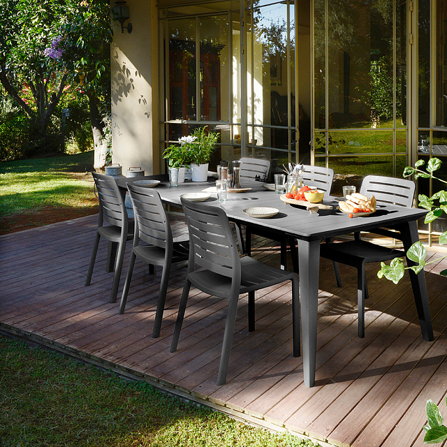 Стол Keter Lima 160 графит 