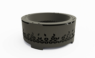 Уличный очаг Grey Stone Fuego L Rhomb для сада и загородного дома Уличный очаг Grey Stone Fuego L Rhomb, уличное оборудование