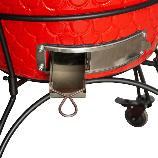 керамический угольный гриль dinoegg classic red