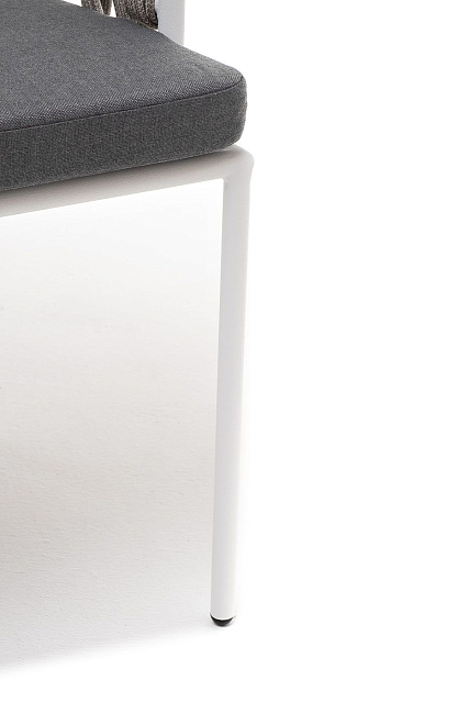Стул 4SIS Диего из роупа Цвет: белый муар, серый меланж, серый 
