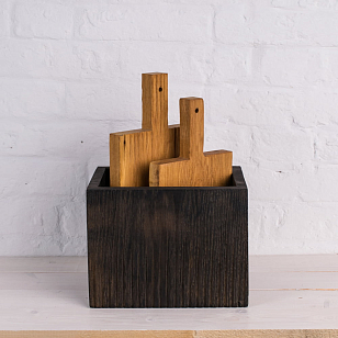 Набор Fuga "Север" разделочные доски + ящик Цвет: светлый + тёмный, товары для загородного дома