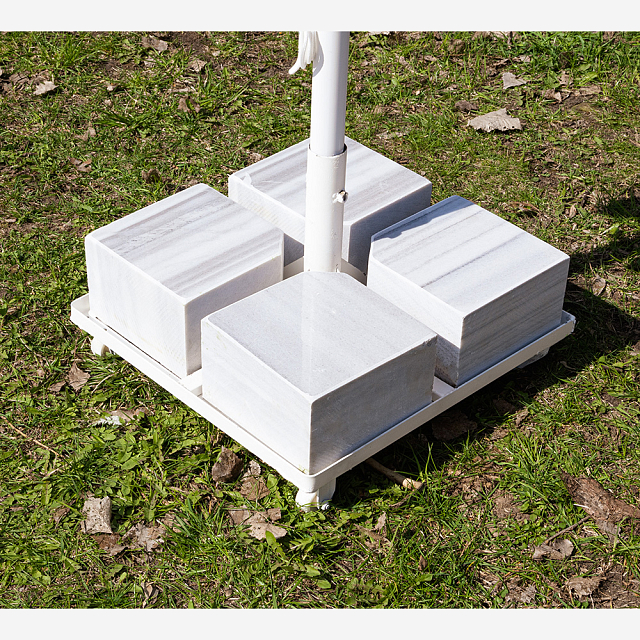 Зонт Lite Mistral 300 круглый с воланом Цвет: бежевый 