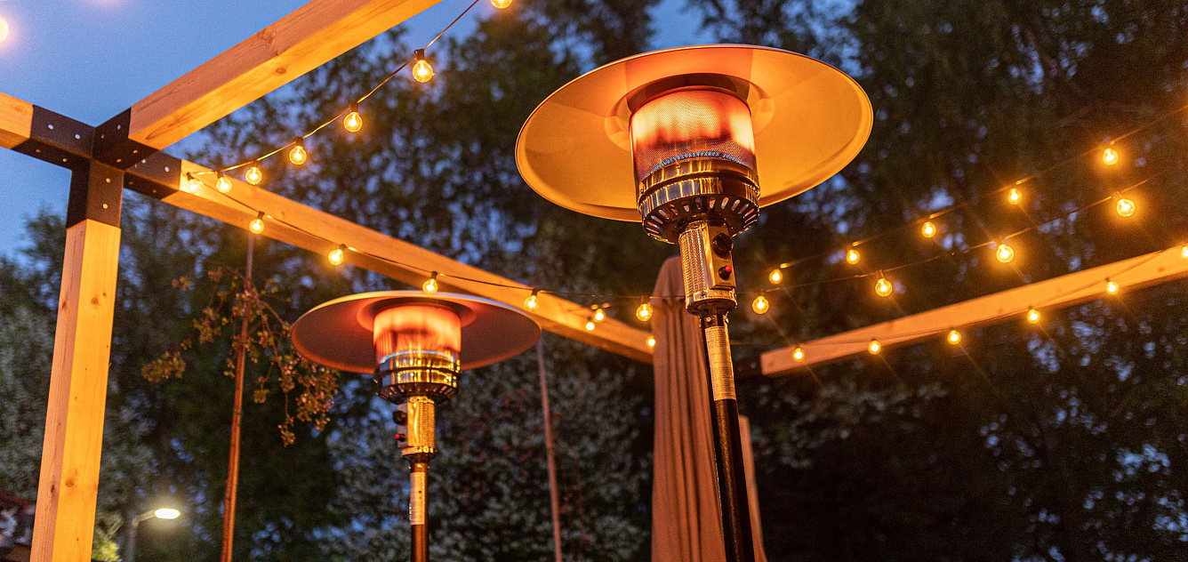 Уличный газовый обогреватель La Hacienda H1 Bronze 