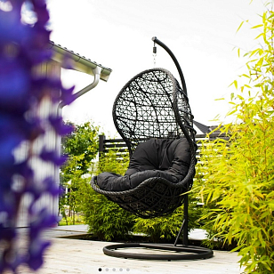 Подвесное кресло для сада Joygarden Cand black, садовая мебель