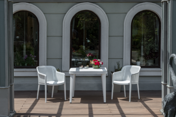 Стол Osaka с пластиковым верхом 90 х 90 Цвет Венге 