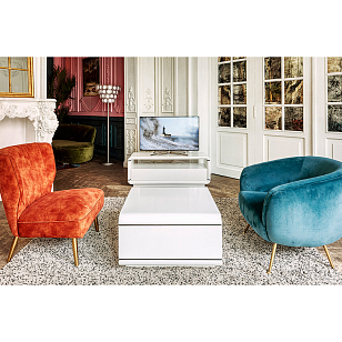 Столик журнальный Paoli Opus Quadro Цвет: белый, товары для загородного дома