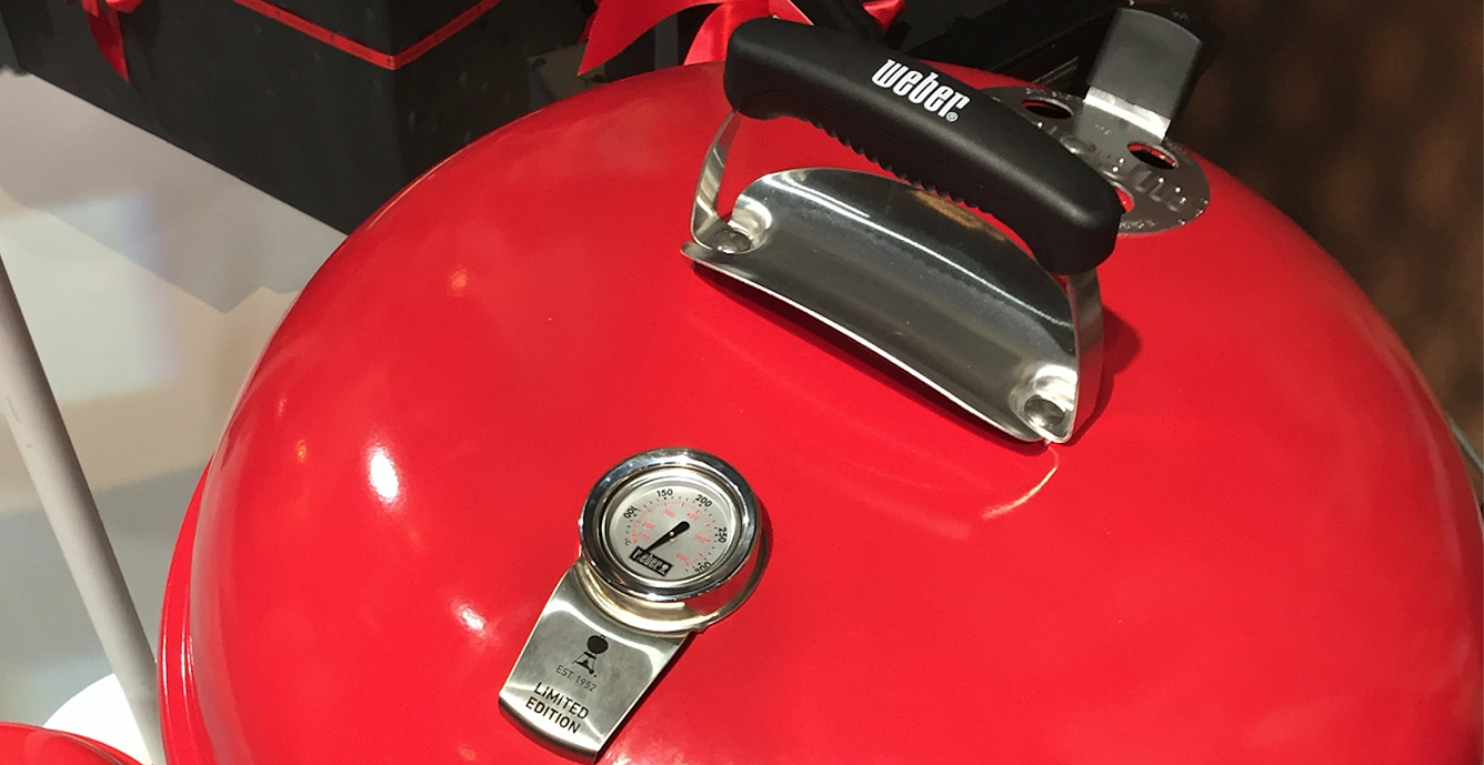 гриль угольный weber master-touch gbs limited edition, 57 см, красный