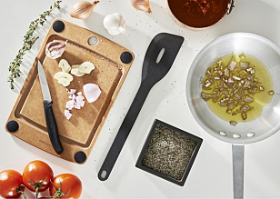 Лопатка с отверстием Epicurean Kitchen Размер 30.5 см Цвет: графит, товары для загородного дома