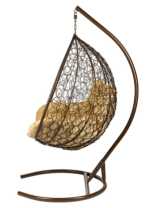 Подвесное кресло Bozollo Capiente Marrone, садовая мебель