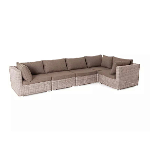 Диван угловой 4SIS Лунго Цвет: бежевый, садовая мебель