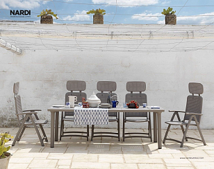 Стол раздвижной Nardi Libeccio Цвет: тортора, садовая мебель